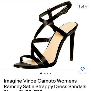 Imagine by Vince Camuto Ramsey satin dress Sandals 💄👠💕
